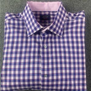 Paul & Shark Silver Collection Mens 100% Cotton L/S Flip Cuff Shirt Size 42-16.5